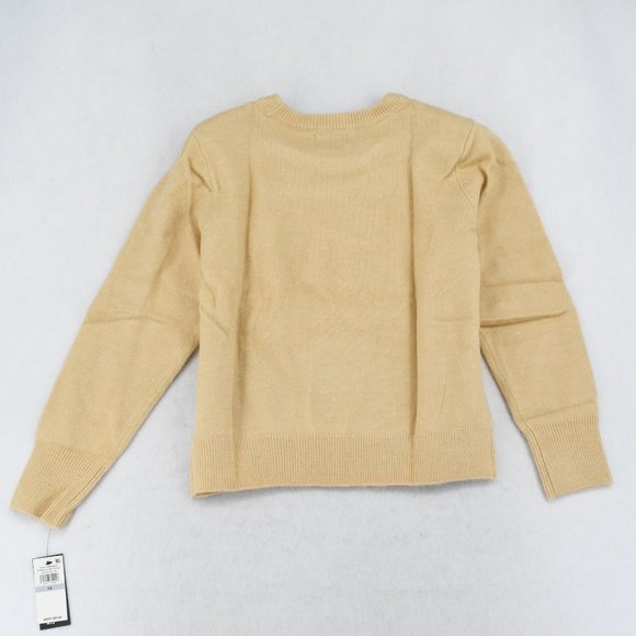 Danielle Bernstein Sweater Women Plus Crew Neck Long Sleeve Knit Pullover Tan 1X - Picture 6 of 7